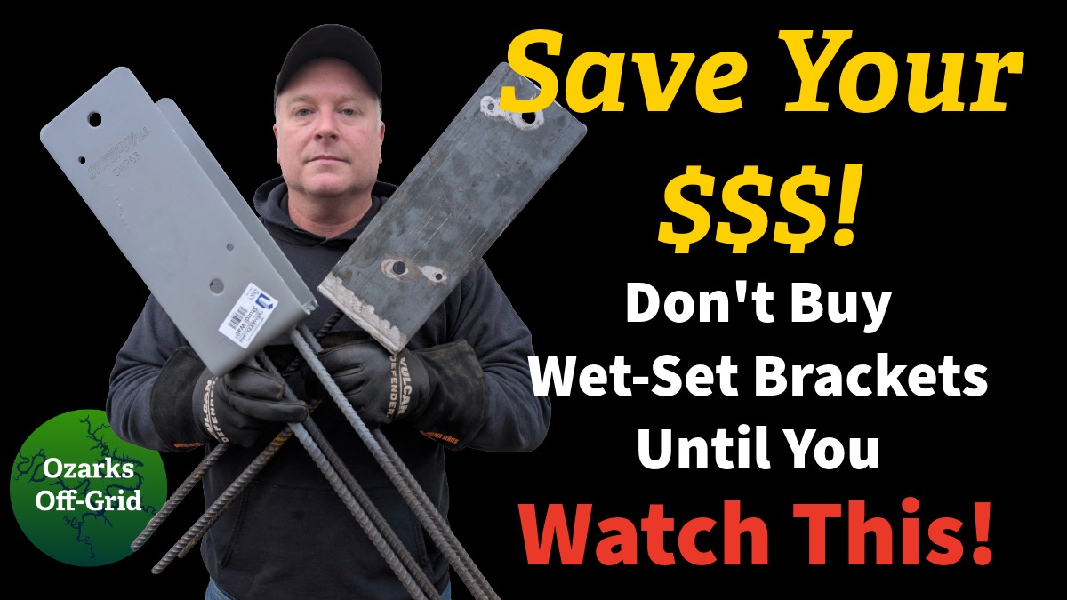 Wet-Set Brackets and Post-Frame Construction